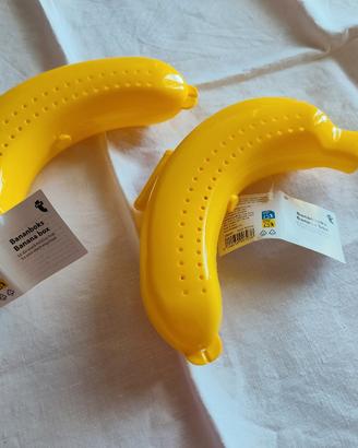 Set di 2 Porta banana Gialli in plastica 