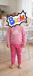 Tuta rosa da bimba Adidas 18-24 mesi