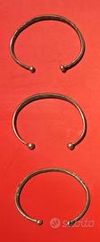bracciali antichi  in argento etnia africana