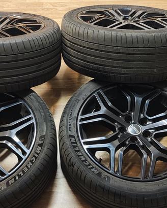 set gomme +cerchi lega nero