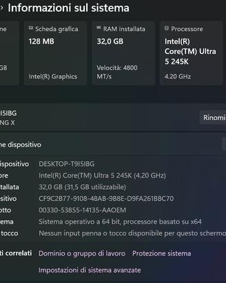 PC Desktop Ultra‑Performance – Come Nuovo