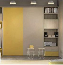 LETTO MATRIMONIALE 160x190 A SCOMPARSA MARTINO 01