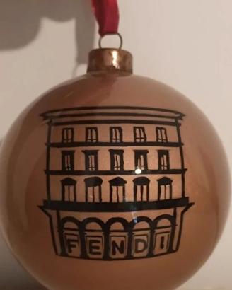 Palla per albero natale fendi