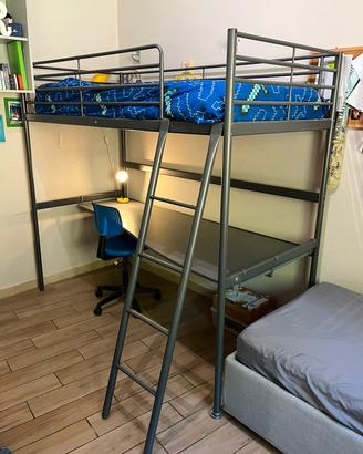  struttura letto con scrivania 