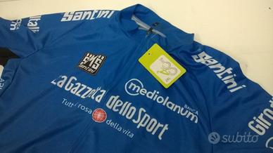 MAGLIA MANICHE CORTE AZZURRA gazzetta Dello Sport