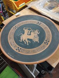 Grande Piatto in Terracotta D'Arte