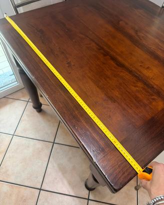 tavolo in legno quadrato 90x90 estensibile 