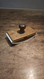 Antico Tampone Assorbente Scrivania Legno Massello