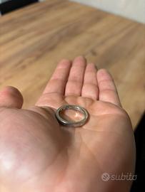 Anello argento e pietra zircone