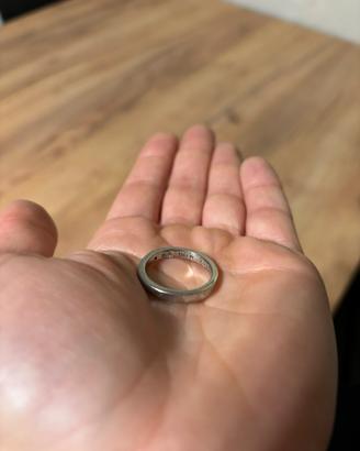 Anello argento e pietra zircone