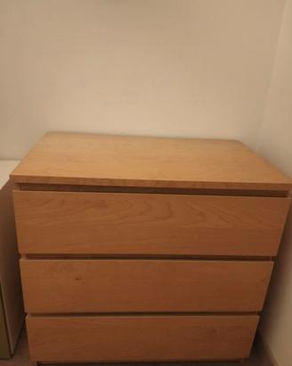 Cassettiera 3 cassetti Ikea Malm
