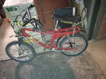Bicicletta cross vintage e altra saltafoss atala