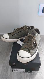 Converse Uomo n°44,5 in pelle verdi