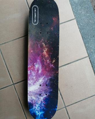 Skateboard The starry sky