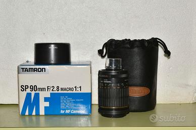Tamron SP macro 90mm 1:2,8 manual focus.