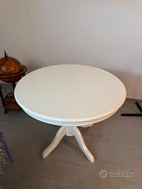 Tavolo Tondo con Allunghe stile Shabby Chic