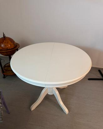 Tavolo Tondo con Allunghe stile Shabby Chic