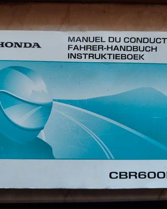 manuale uso e manutenzione Honda CBR 600 RR