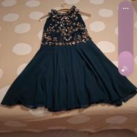 vestito elegante corto schiena semiscoperta