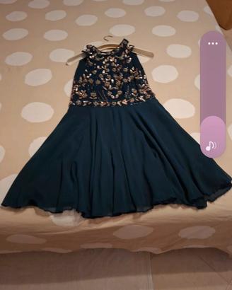 vestito elegante corto schiena semiscoperta