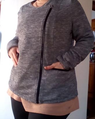 Giacca curvy stile biker