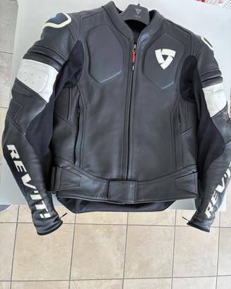 Giubbotto moto pelle Revit