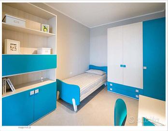 Letto Giessegi turchese, materasso nuovi MAI USATI