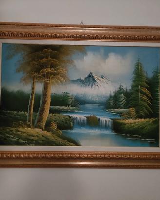 Quadro con cornice natura