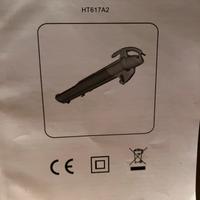 Soffiatore aspiratore elettrico per foglie ht617a2