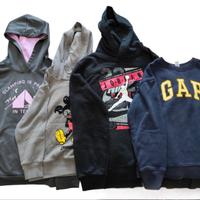Stock 4 felpe di marca+giubbino kids omaggio