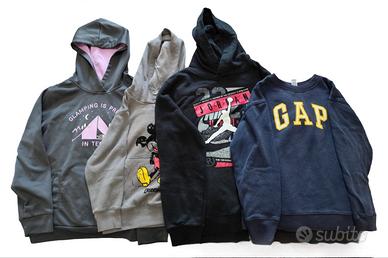 Stock 4 felpe di marca+giubbino kids omaggio