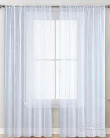 Tende doppie bianche lunghe