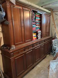 Armadio/libreria. Legno castagno