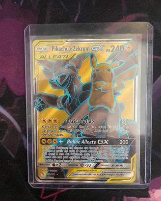 Carta pokemon pikachu & zekrom gx  (162/181)