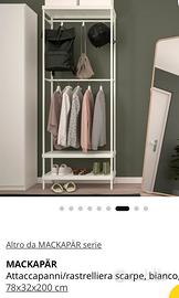 Attaccapanni Makapar Ikea bianco