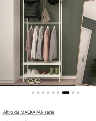 Attaccapanni Makapar Ikea bianco