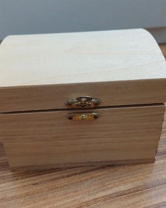 Cofanetto bauletto legno