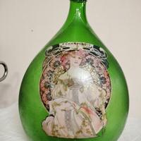 vaso damigiana decorato