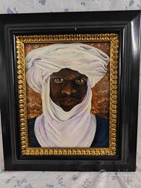 Coppia di quadri "l'Arabo e la Mulatta"