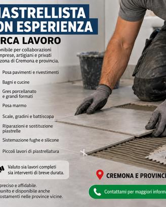 PIASTRELLISTA CON ESPERIENZA