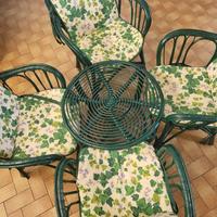 set giardino in vimini