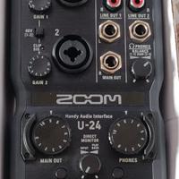 Zoom U-24 — Interfaccia audio USB 2 In / 4 Out con
