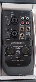 Zoom U-24 — Interfaccia audio USB 2 In / 4 Out con