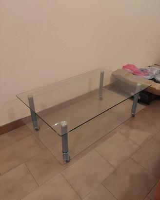 Tavolino di vetro