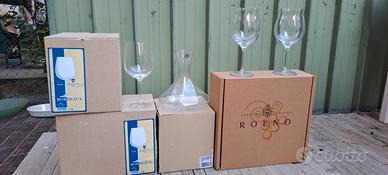 calici vino con decanter