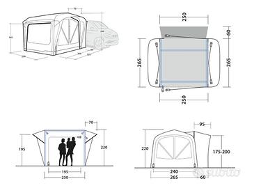 gazebo per van Outwell Cross Power Air