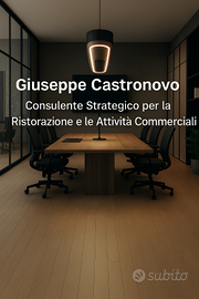 Consulente Strategico & CFO per Ristoranti, Bistro