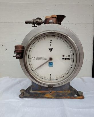 Vecchio contatore gas da laboratorio Junkalor