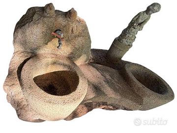 Scultura fontana panca