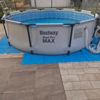 piscina + pompa a sabbia 